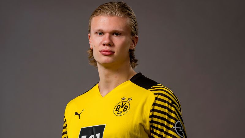 Erling Haaland, Norwegian footballer, Soccer, Bundesliga, Football player, Wallpaper