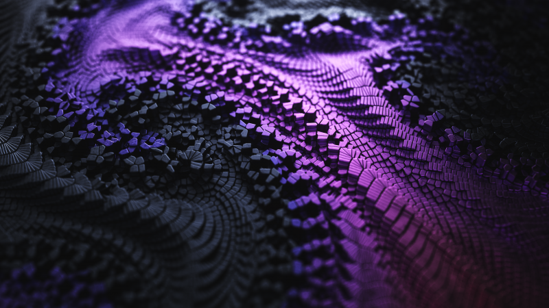 Macro surface 3d background sci fi purple background 