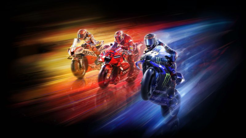 MotoGP 22, 2022 Games, Racing bikes, PlayStation 4, PlayStation 5, Xbox One, Xbox Series X and Series S, Wallpaper