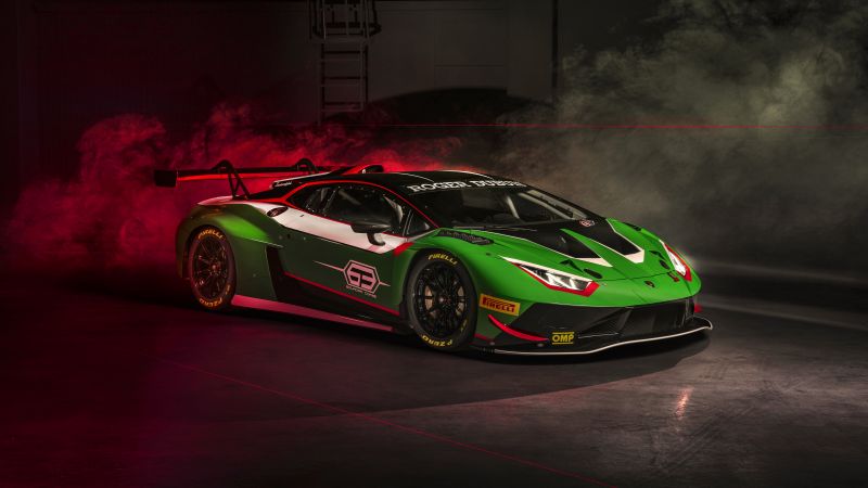 Lamborghini Huracán GT3 EVO2, Lamborghini Squadra Corse, Race cars, 2022, 5K, Wallpaper