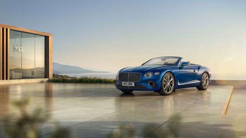 Bentley Continental GT Azure Convertible, 2022, 5K, 8K, Wallpaper