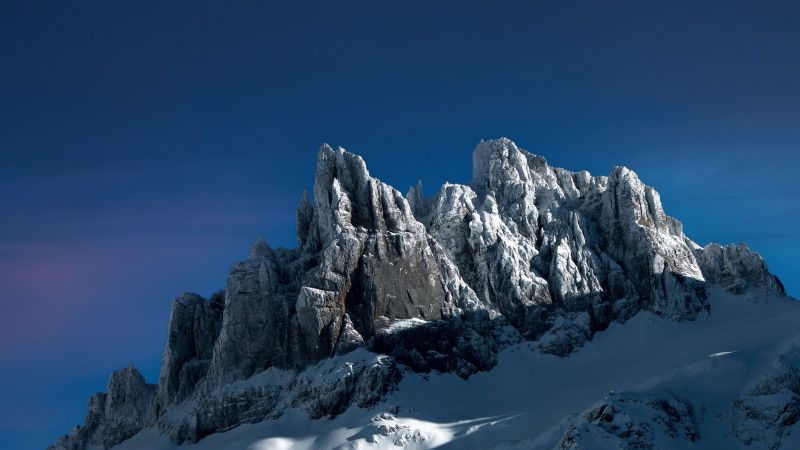 Gross Spannort Mountain, Uri Alps, Switzerland, Alps mountains, 5K, 8K, Wallpaper