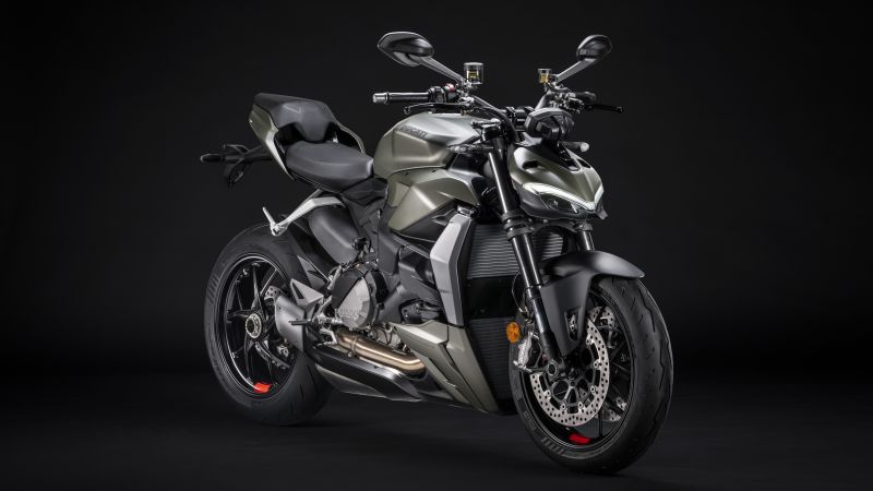 Ducati Streetfighter V2, Storm Green, Sports bikes, Dark background, 2022, 5K, 8K, Wallpaper