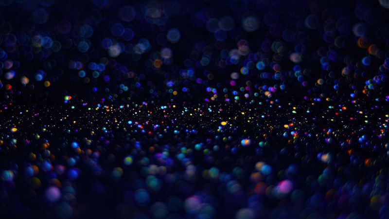 Soap Bubbles, Bokeh, Macro, Dark background, Glitter, Bubbles, Colorful, Dark blue, Dark aesthetic, Wallpaper