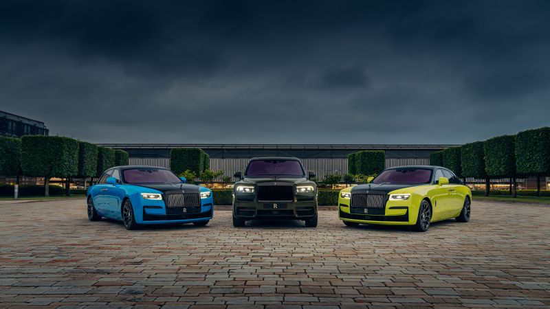 Rolls-Royce Cullinan Black Badge, Rolls-Royce Dawn Black Badge, Rolls-Royce Ghost Black Badge, Goodwood Festival of Speed, 2022, 5K, 8K, Wallpaper