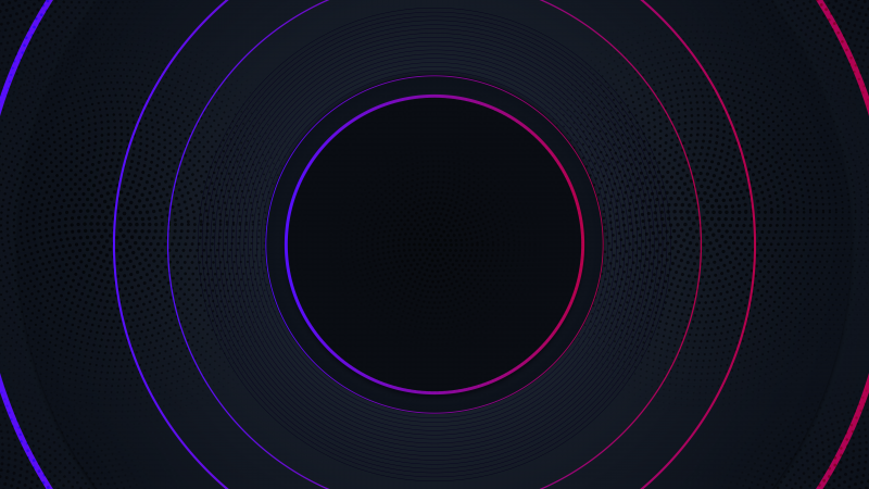 Neon circles hi tech dark background loop 5k 8k 