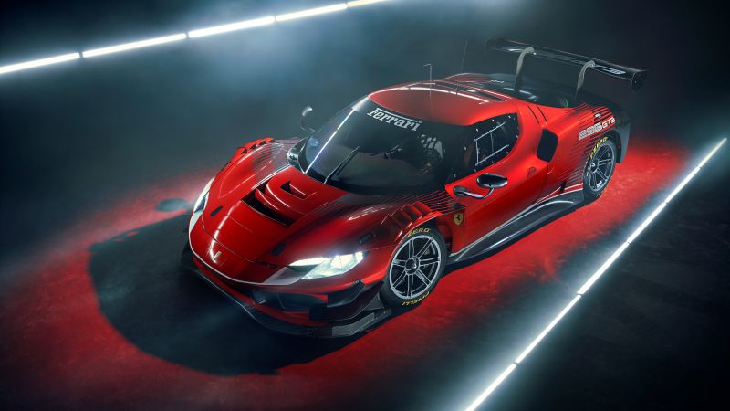 Ferrari 296 gt3 race cars 2022 5k 8k 
