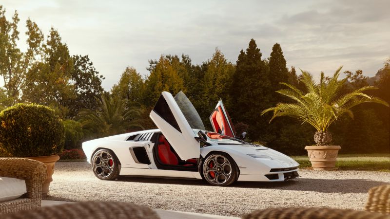 Lamborghini Countach LPI 800-4, Hybrid electric cars, Electric Sports cars, 5K, 8K, 2022, Wallpaper