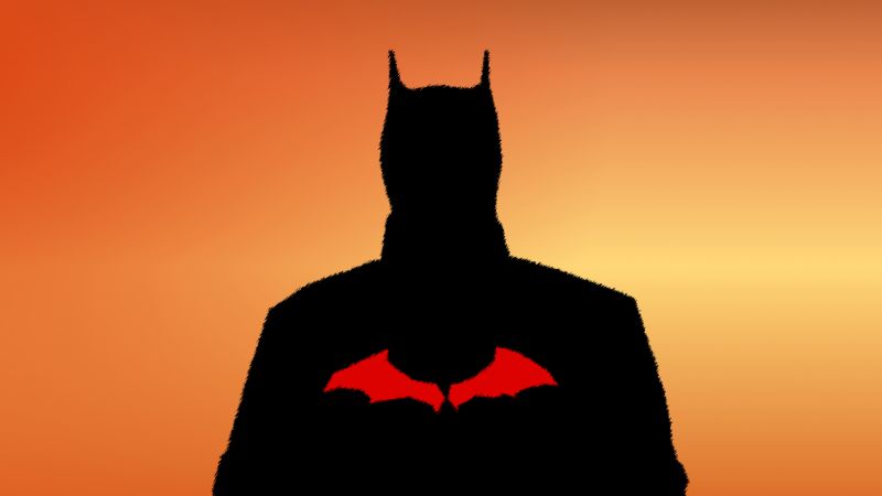 Batman, DC Superheroes, Silhouette, 5K, Wallpaper