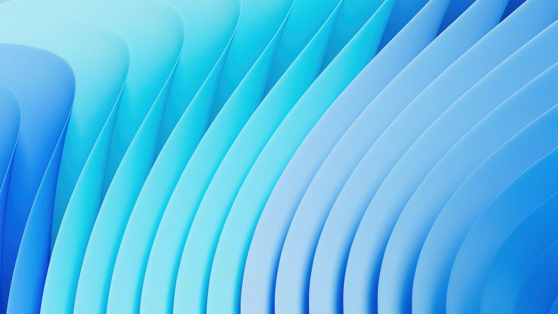 Windows 11, Abstract background, Blue background, 5K, Wallpaper
