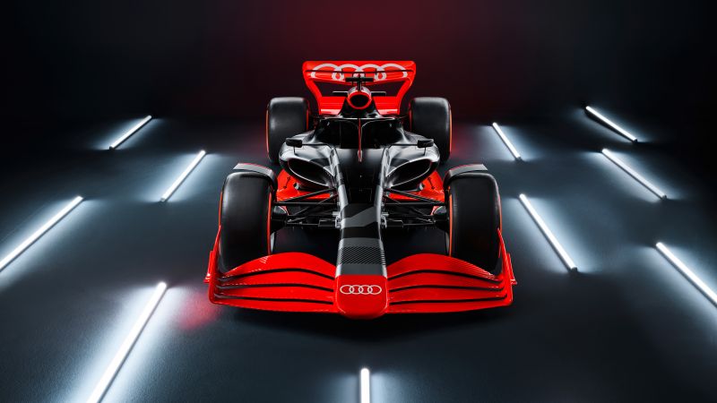 Audi F1 launch livery, Formula E racing car, 5K, 2022, Wallpaper