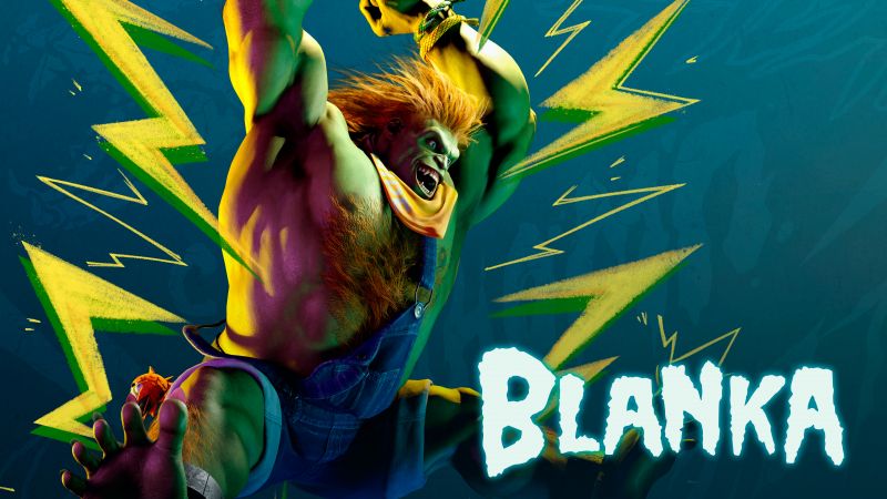 Blanka, Street Fighter 6, 2023 Games, PlayStation 5, PlayStation 4, Xbox Series X and Series S, PC Games, 5K, 8K, Wallpaper