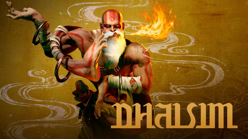 Dhalsim, Street Fighter 6, 2023 Games, PlayStation 5, PlayStation 4, Xbox Series X and Series S, PC Games, 5K, 8K, Wallpaper