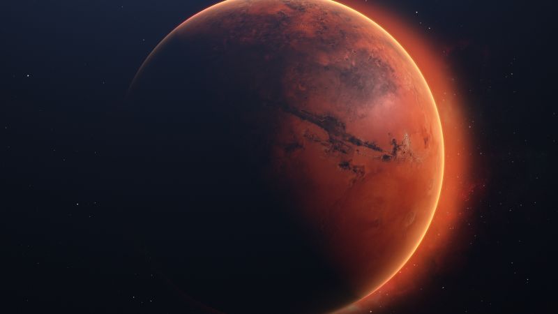 Mars, Solar system, Planet, Red planet, Outer space, Wallpaper