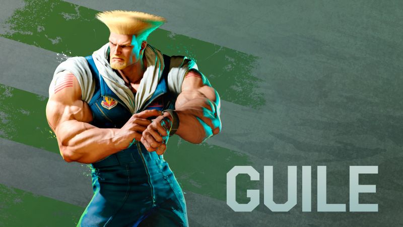 Guile, Street Fighter 6, 2023 Games, PlayStation 5, PlayStation 4, Xbox Series X and Series S, PC Games, 5K, 8K, Wallpaper