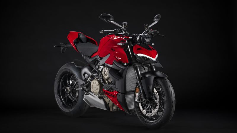 Ducati Streetfighter V4 S, Sports bikes, Dark background, 5K, 8K, 2023, Wallpaper