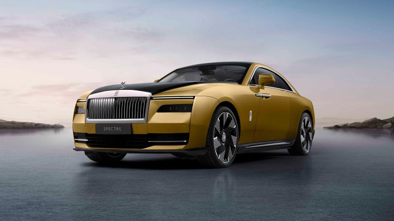 Rolls-Royce Spectre, Luxury electric super coupé, Luxury EV, Electric cars, 2024, Wallpaper