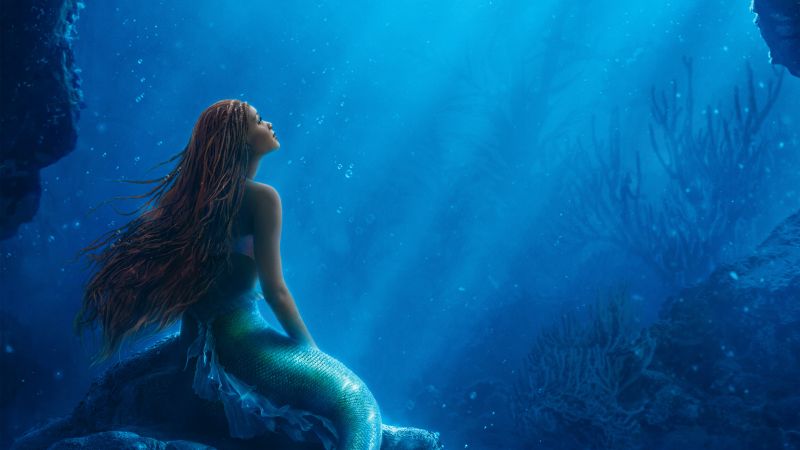 The Little Mermaid, Disney movies, 2023 Movies, Animation, Halle Bailey, Ariel (Disney Princess), Wallpaper