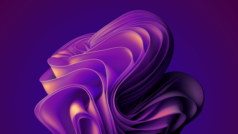Windows 11, Stock, Purple abstract, Purple background