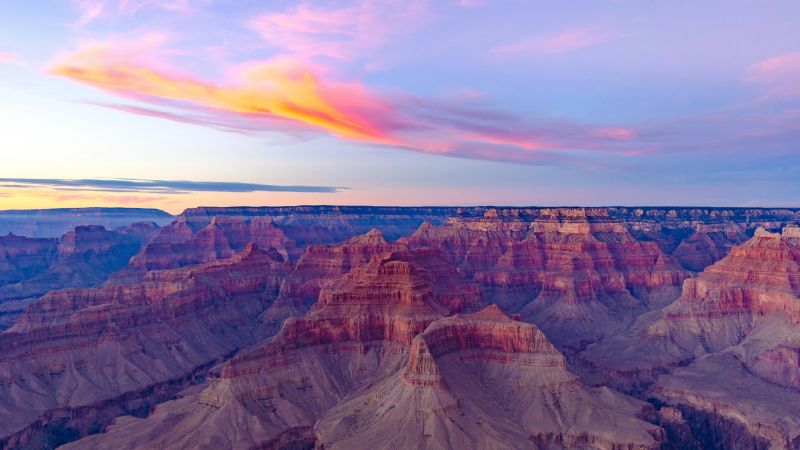 Grand Canyon National Park, Grand Canyon Village, Arizona, Sunset, Hopi Point, Visit point, Viewpoint, Wallpaper
