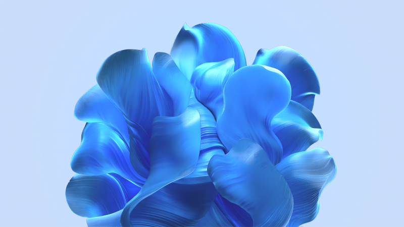 Windows 11 bloom collection blue background blue abstract 
