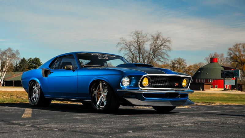 Ringbrothers 1969 Ford Mustang Mach 1, Muscle cars, 5K, Wallpaper
