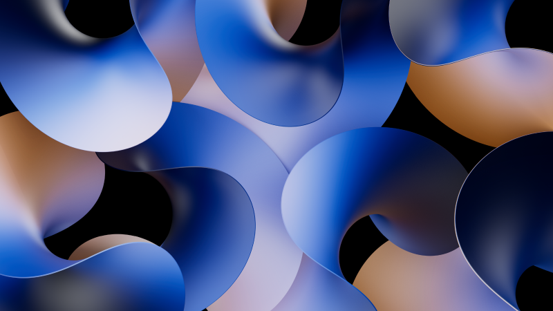 Blue abstract, Abstract curves, Blue curves, Gradient curves