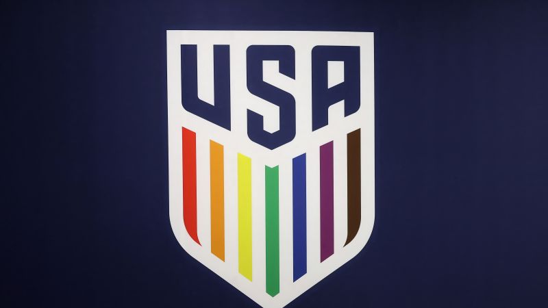 USMNT, United States men's national soccer team, USMNT logo, Purple background, USA, Wallpaper