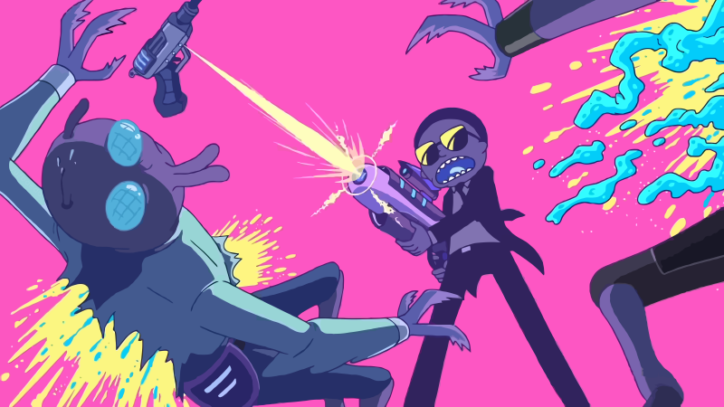 Run the Jewels, Morty Smith, Rick and Morty, 5K, 8K, Pink background, Wallpaper