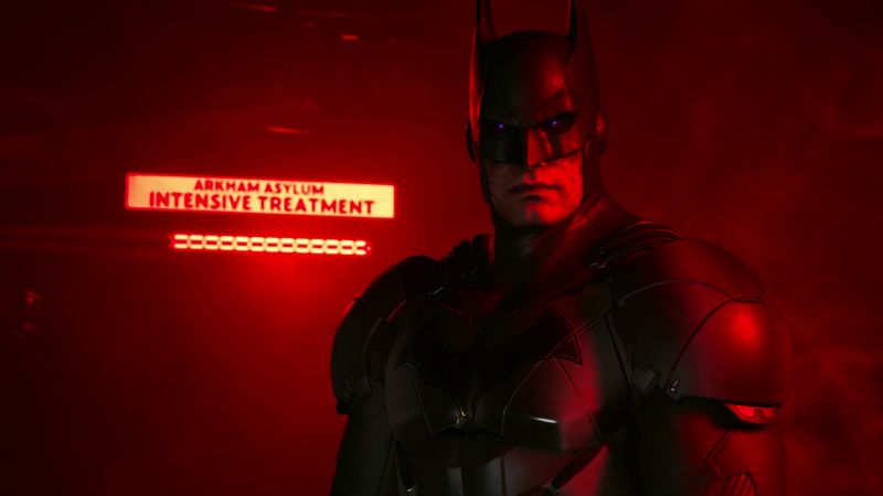 Batman, Suicide Squad: Kill the Justice League, Red background, Wallpaper
