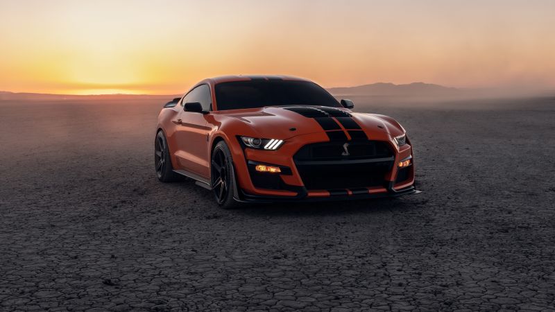 Ford Mustang Shelby GT500 Wallpaper 4K, Muscle cars