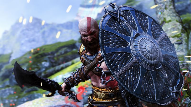 Kratos, God of War Ragnarök, 5K, 8K, Wallpaper