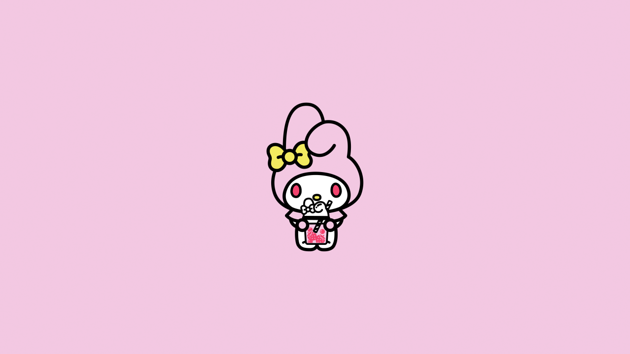 My Melody Wallpaper 4K, Pink, 5K, Cute cartoon, Sanrio