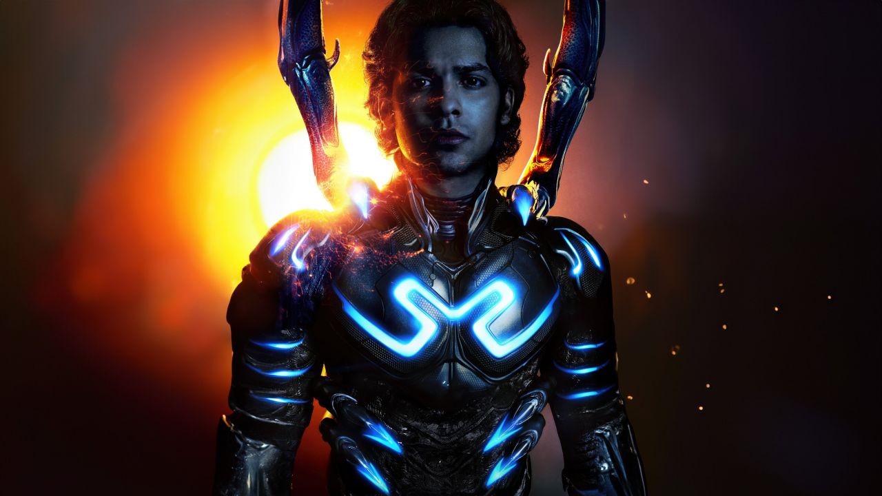 Xolo Maridueña as Blue Beetle 4K Wallpaper