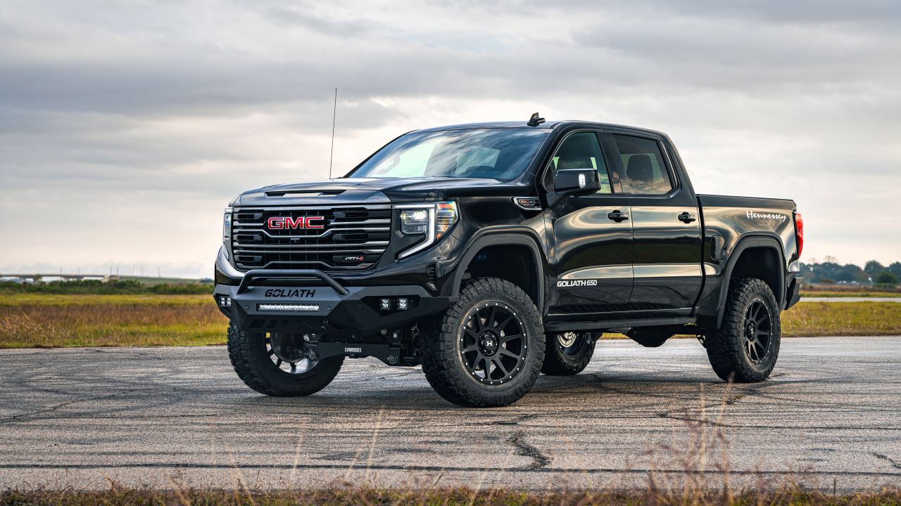 GMC Sierra AT4 GOLIATH 650 by Hennessey 8K Wallpaper