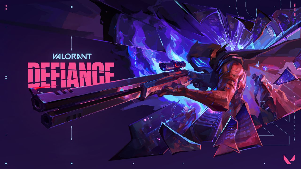 Omen in Valorant Defiance 8K Wallpaper