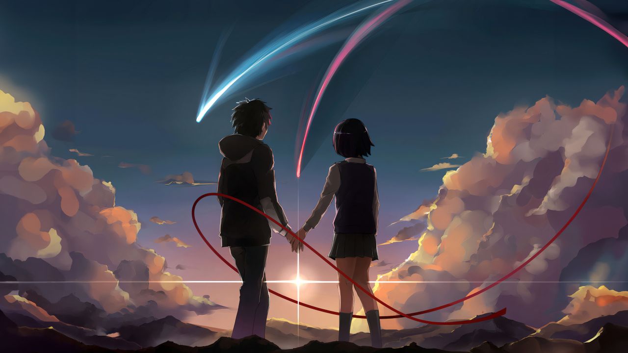 Your Name Wallpaper 4K, Comet Tiamat, Artwork