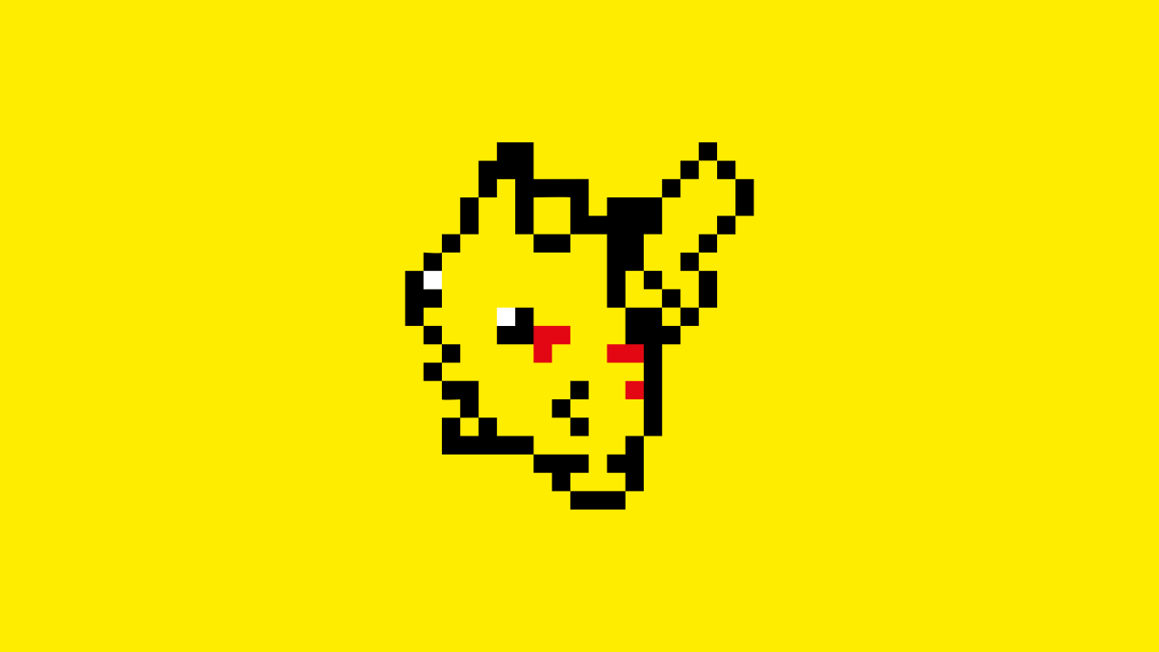 pikachu pixel art