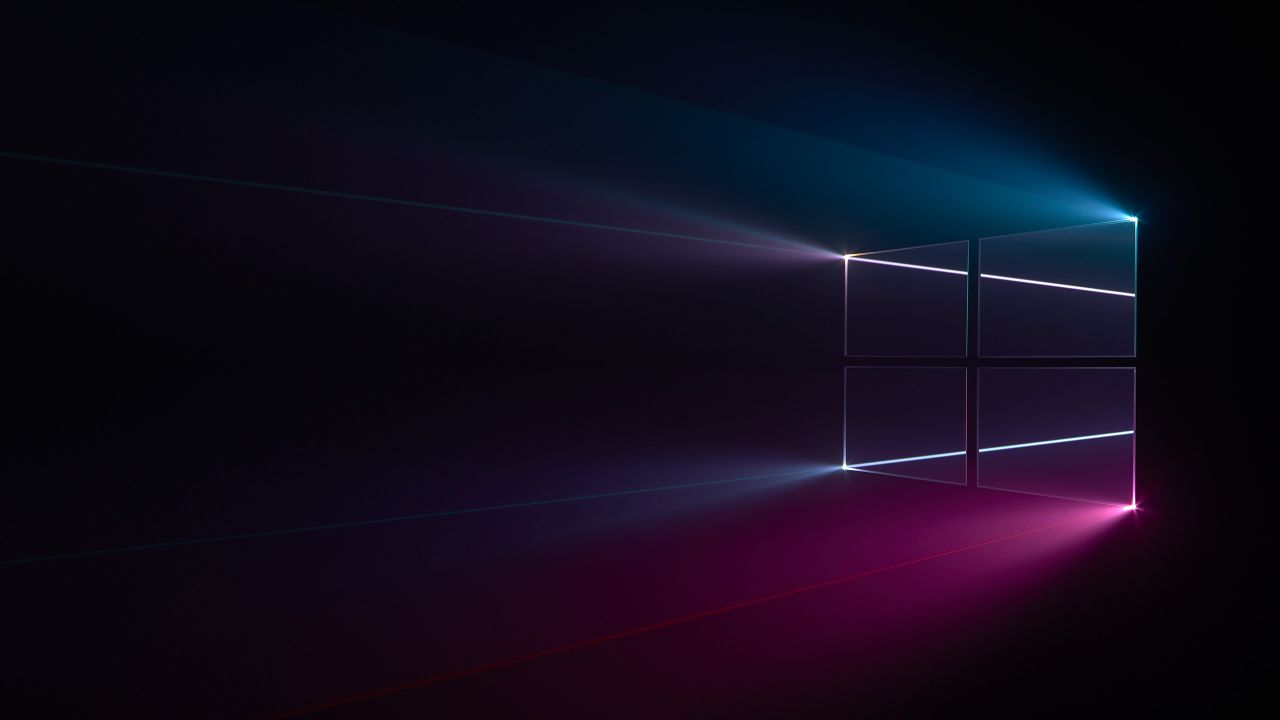 Windows 10 Wallpaper 4K, Microsoft Windows, Colorful, Black background