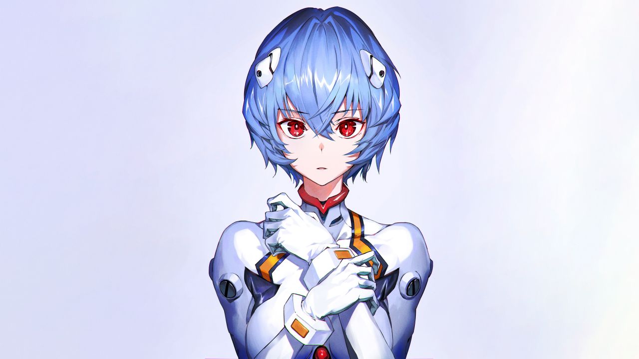 rei ayanami 5k neon