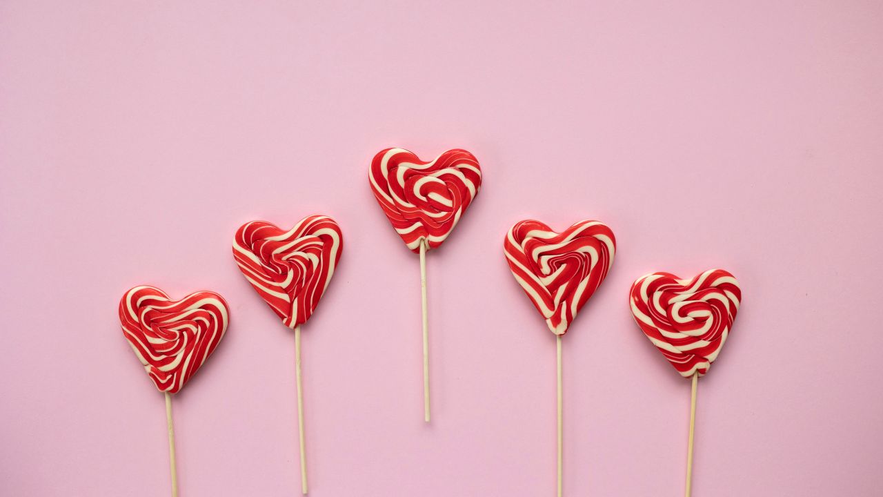 heart shape candies