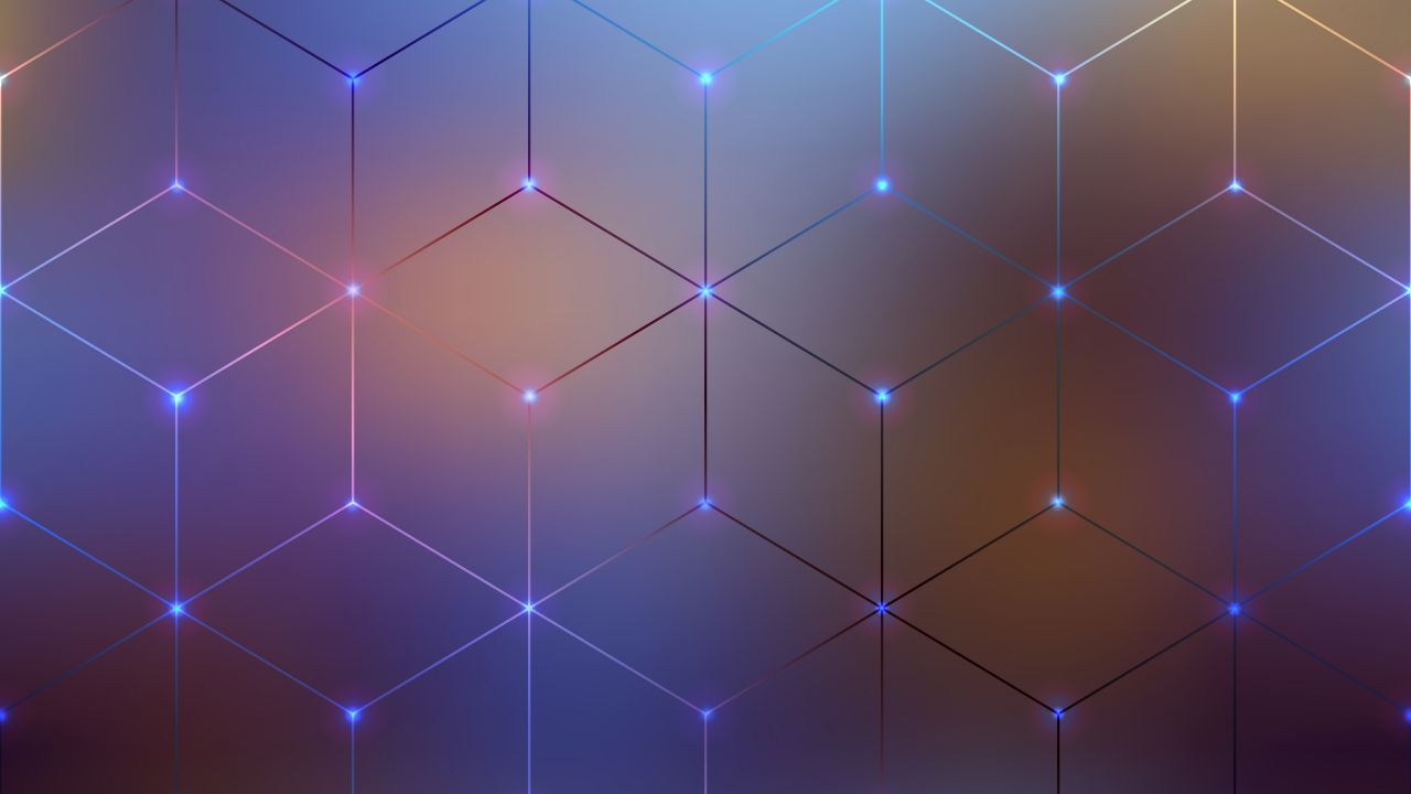 polygons geometric blur background connected dots