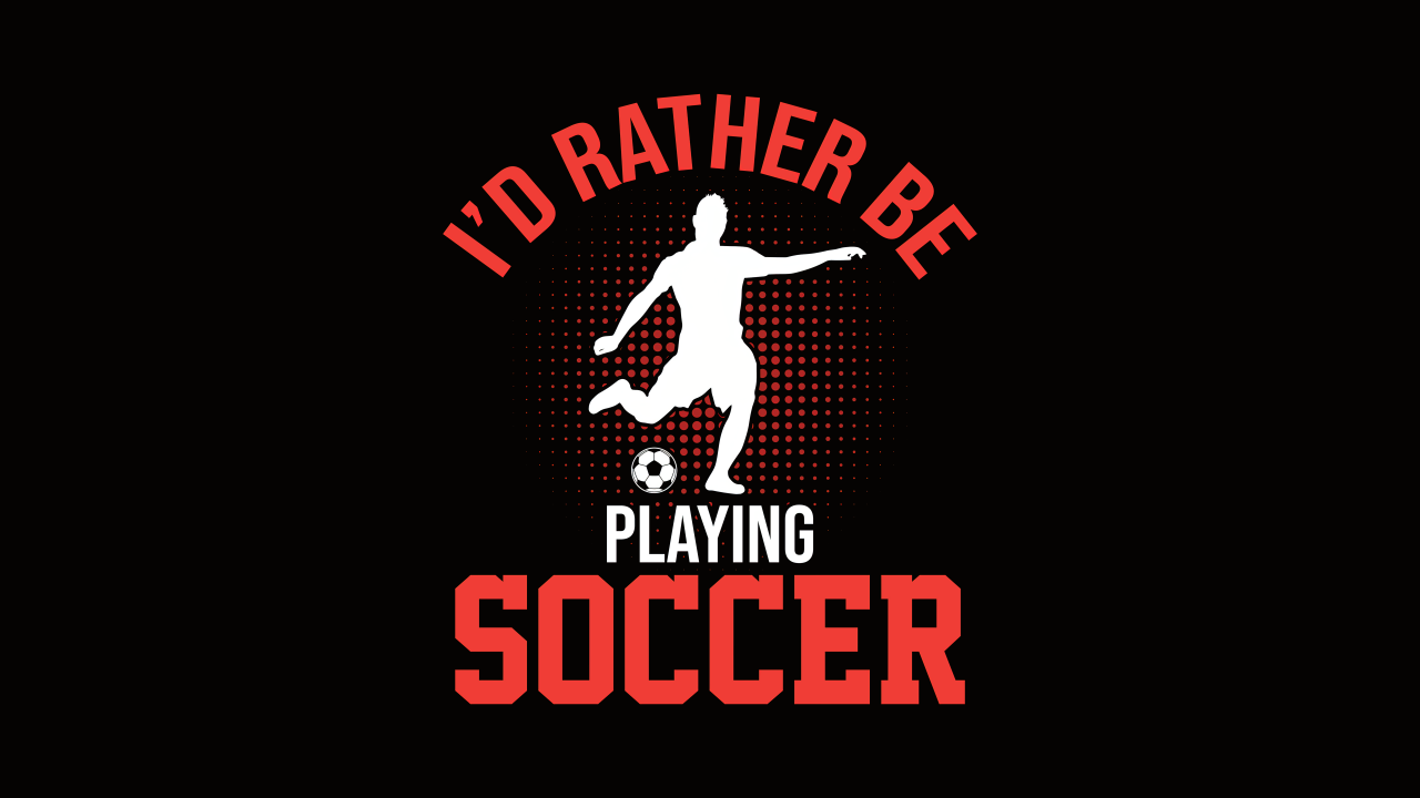 playing soccer