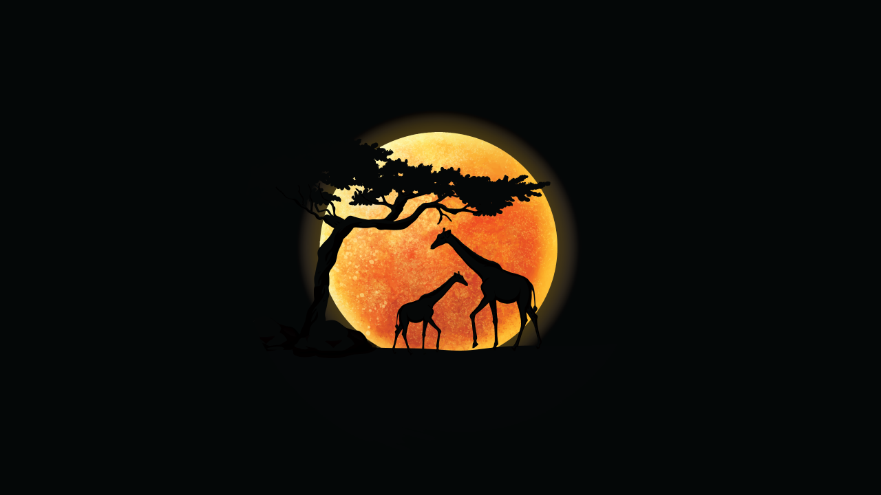 giraffe silhouette