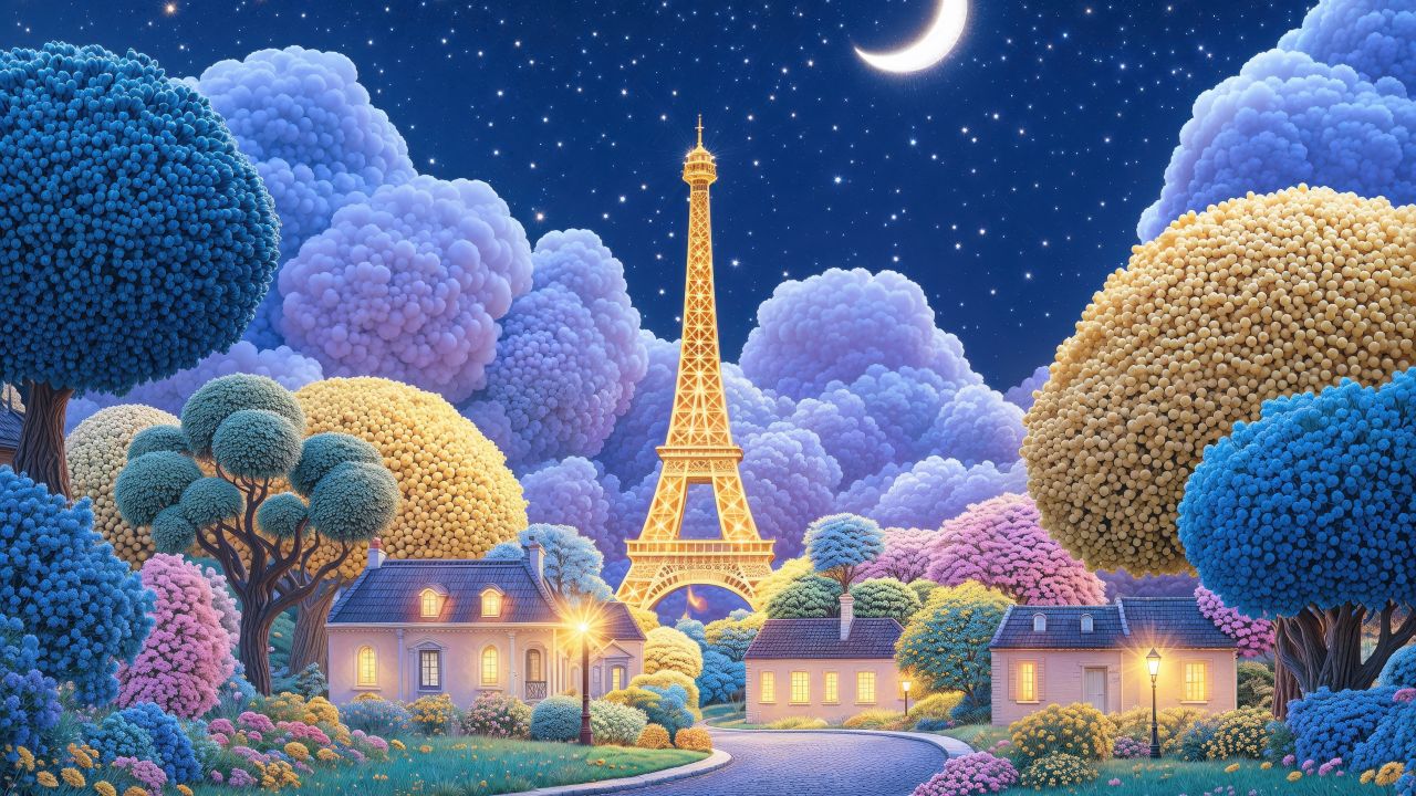 eiffel tower dreamy