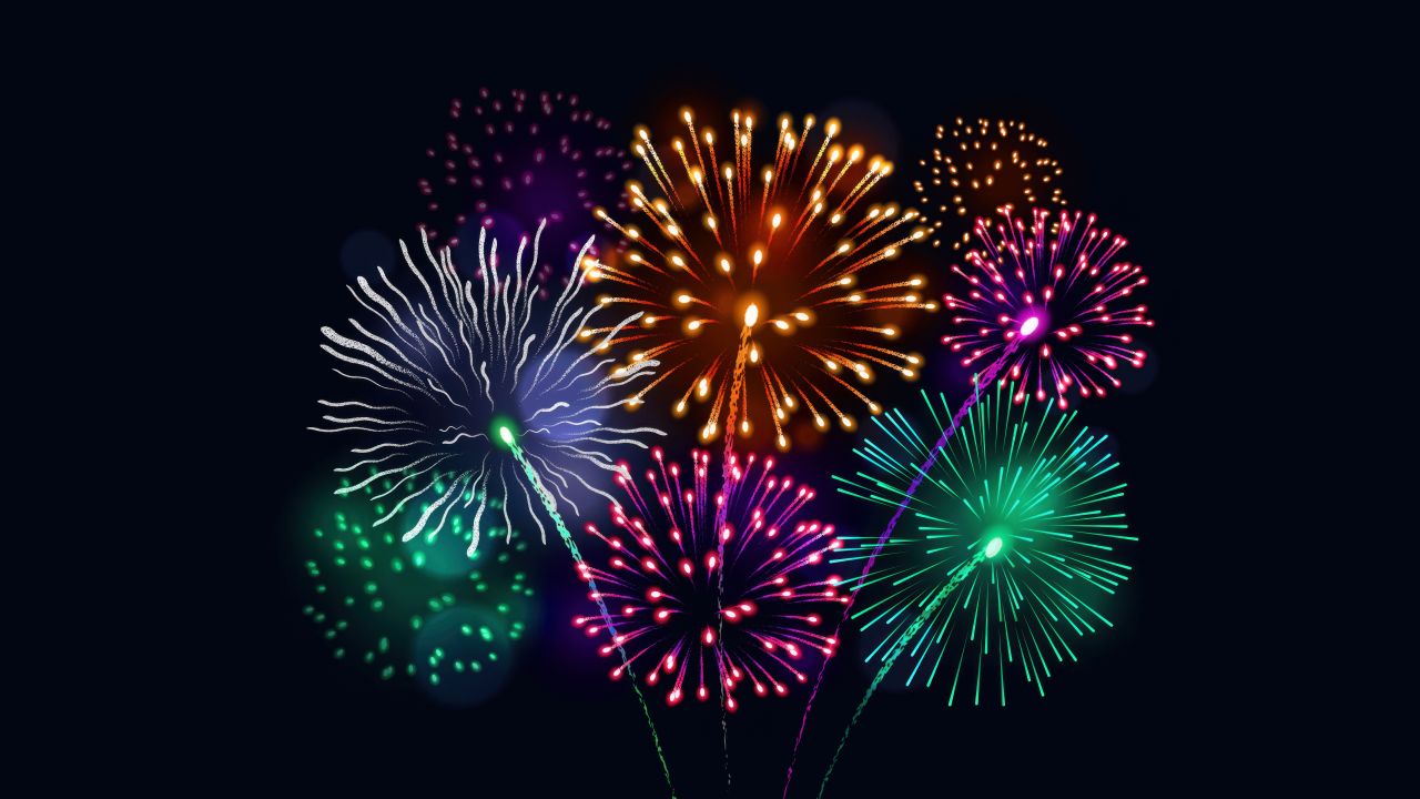 colorful fireworks