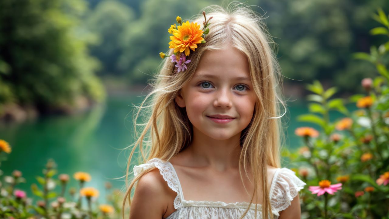 smiling cute girl