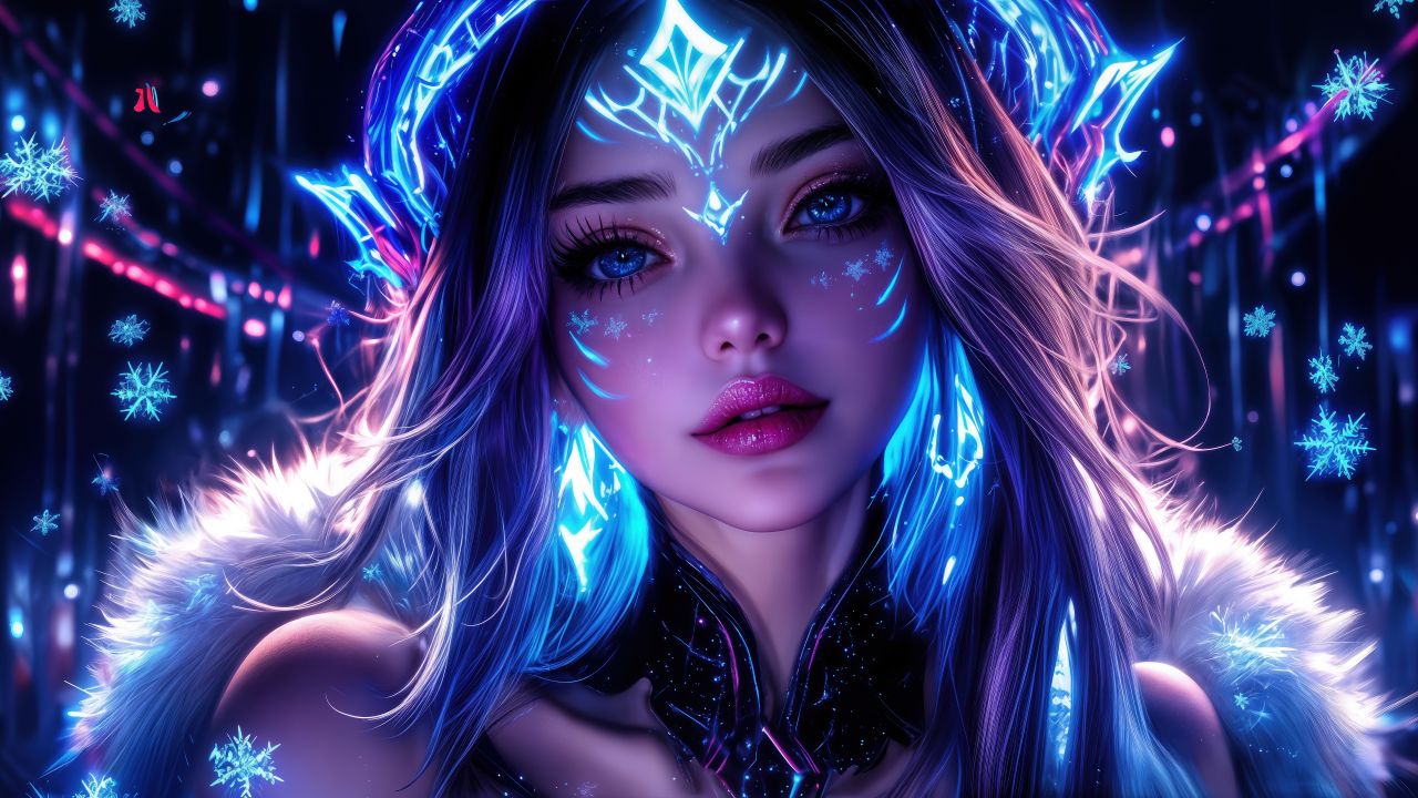dream girl neon art