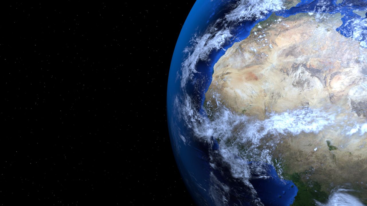 Earth Wallpaper 4K, Black background, Planet, Space, Global Warming