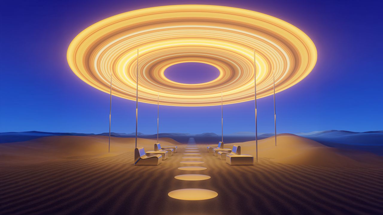 futuristic desert
